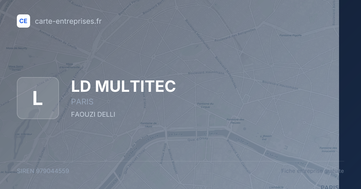 LD MULTITEC — 979044559 — fiche entreprise