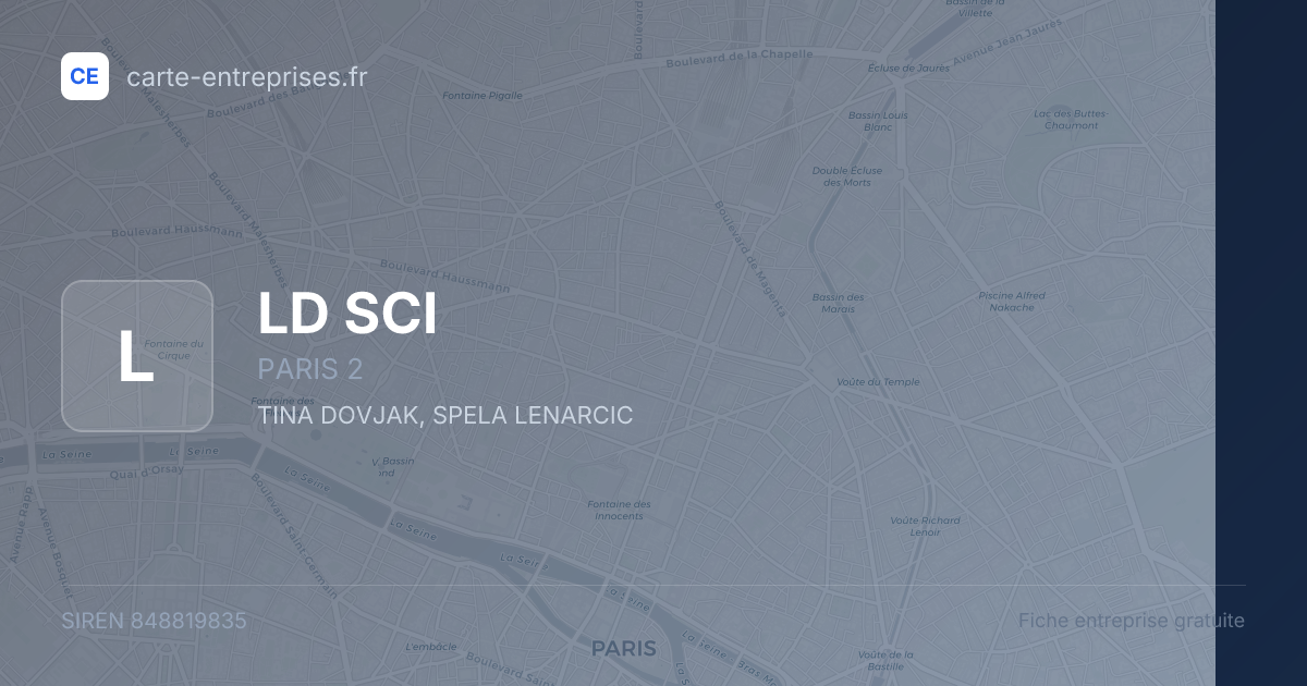 LD SCI — 848819835 — fiche entreprise