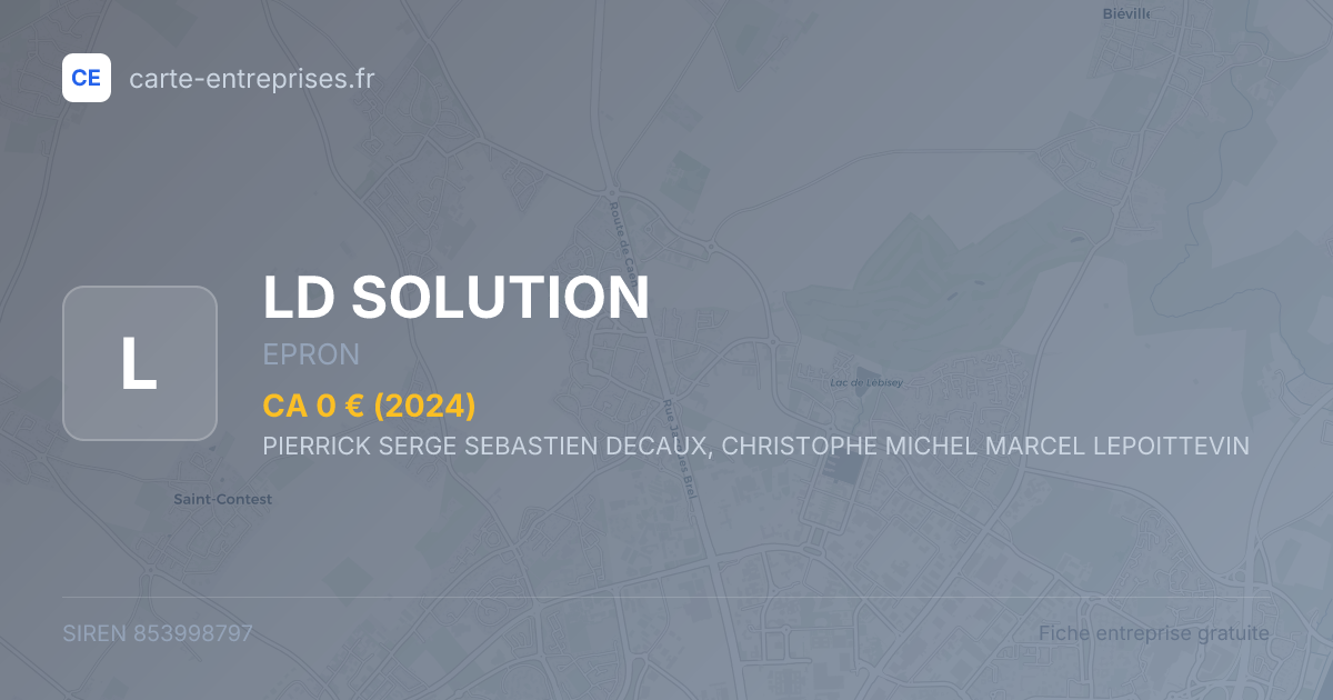 LD SOLUTION — 853998797 — fiche entreprise