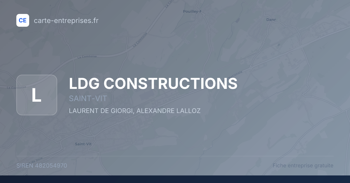 LDG CONSTRUCTIONS — 482054970 — fiche entreprise