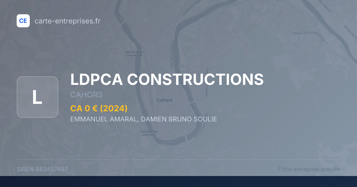 LDPCA CONSTRUCTIONS — 883457467 — fiche entreprise