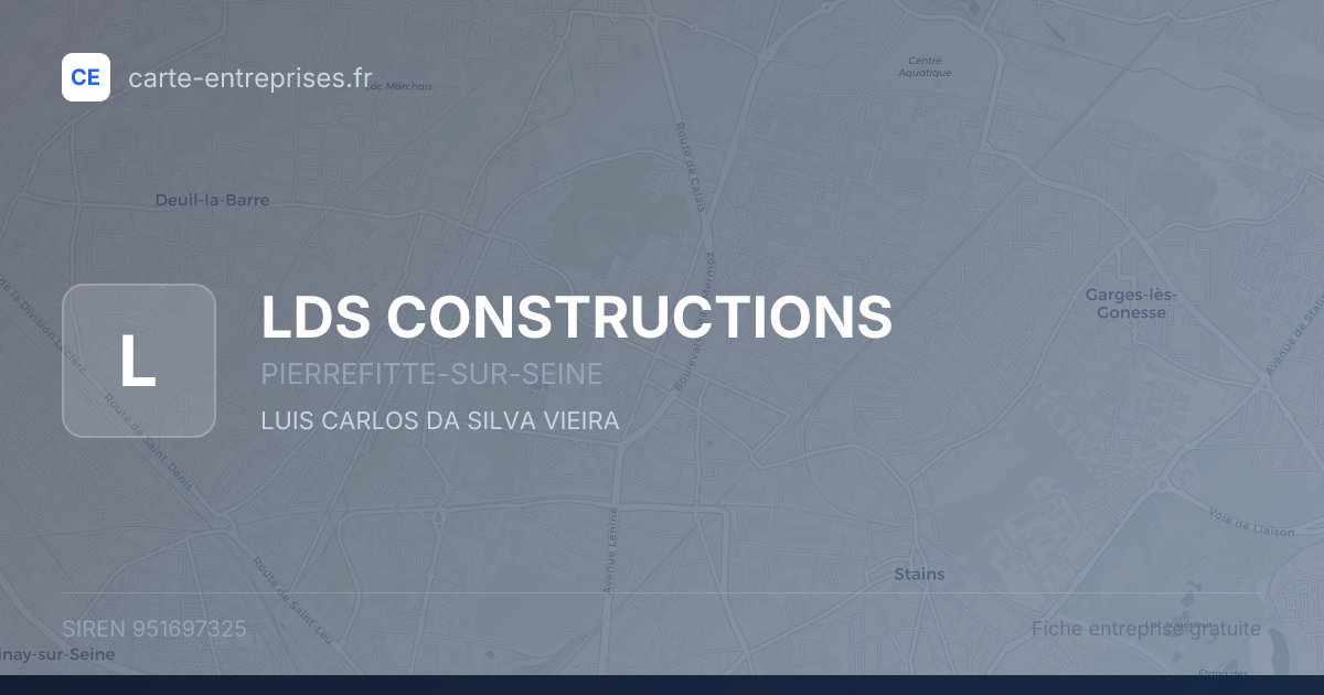 LDS CONSTRUCTIONS — 951697325 — fiche entreprise