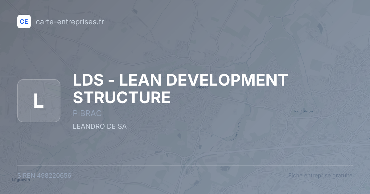 LDS - LEAN DEVELOPMENT STRUCTURE — 498220656 — fiche entreprise