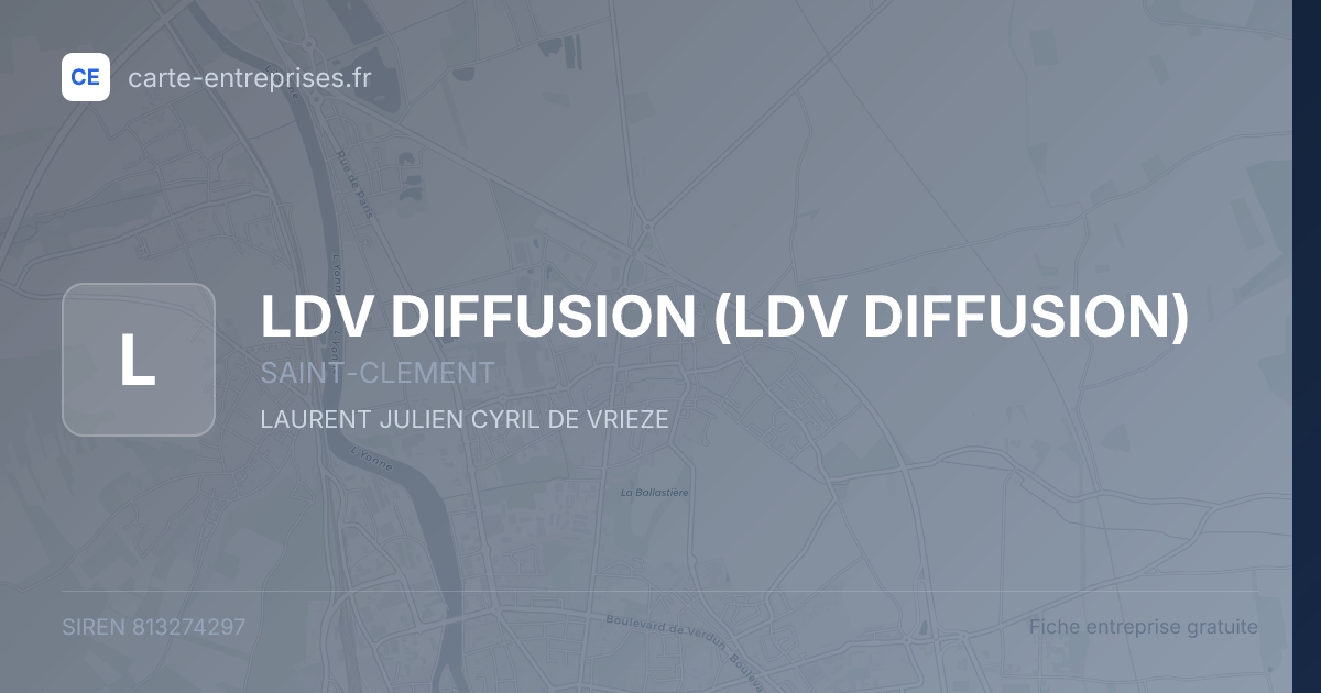 LDV DIFFUSION — 813274297 — fiche entreprise
