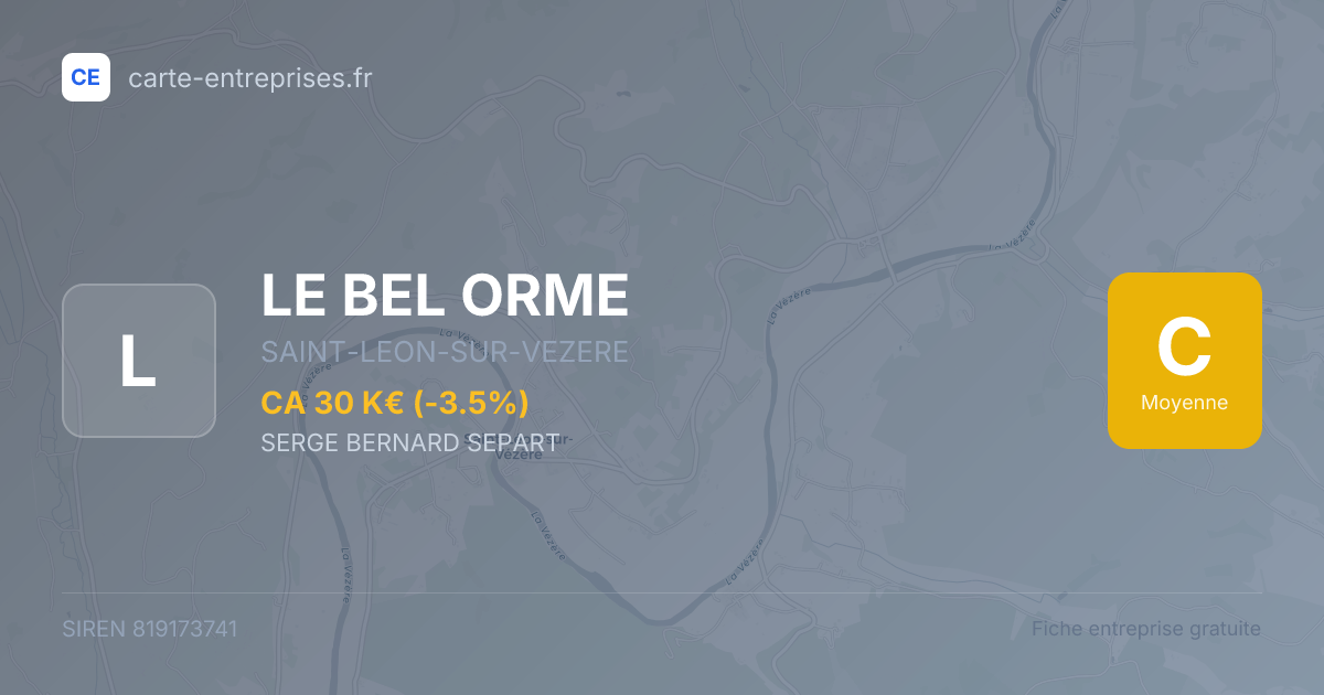 LE BEL ORME — 819173741 — fiche entreprise