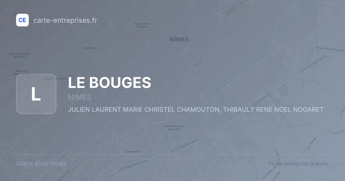 LE BOUGES — 808978084 — fiche entreprise