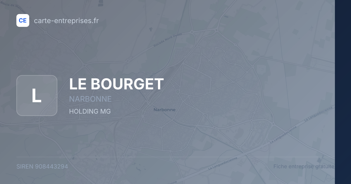 LE BOURGET — 908443294 — fiche entreprise