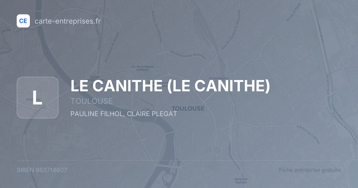 LE CANITHE — 953714607 — fiche entreprise
