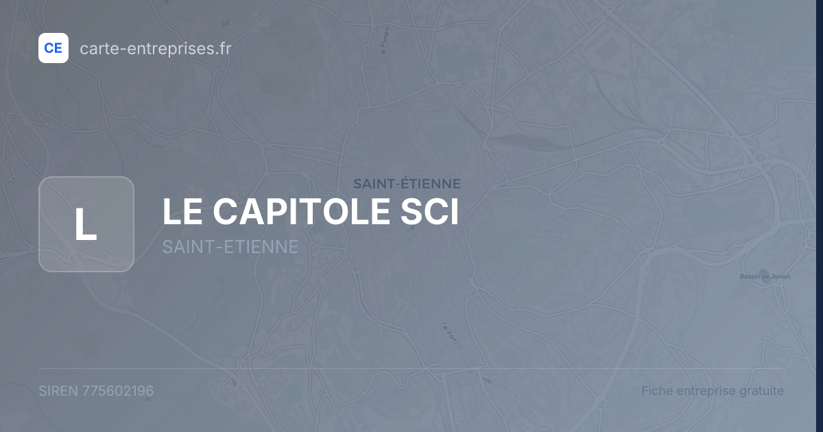 LE CAPITOLE SCI — 775602196 — fiche entreprise