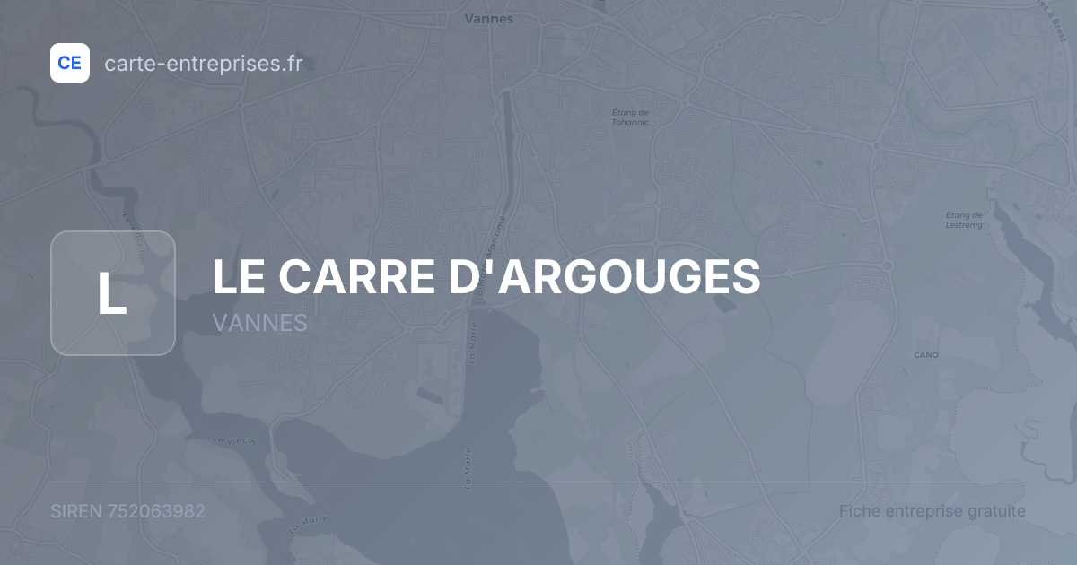LE CARRE D'ARGOUGES — 752063982 — fiche entreprise