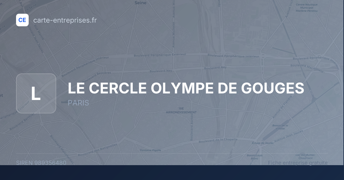 LE CERCLE OLYMPE DE GOUGES — 989356480 — fiche entreprise