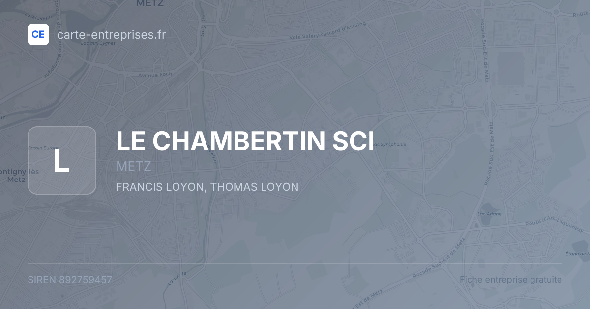 LE CHAMBERTIN SCI — 892759457 — fiche entreprise