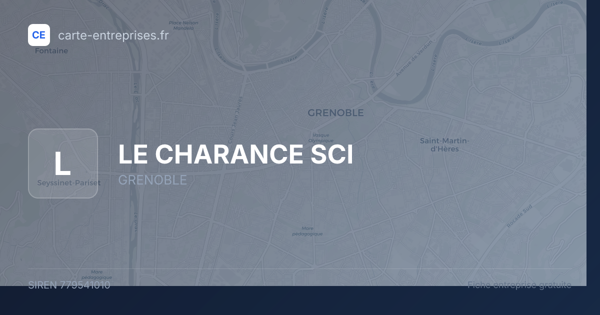 LE CHARANCE SCI — 779541010 — fiche entreprise