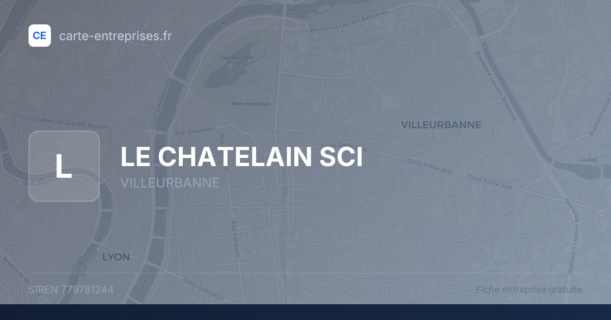 LE CHATELAIN SCI — 779781244 — fiche entreprise