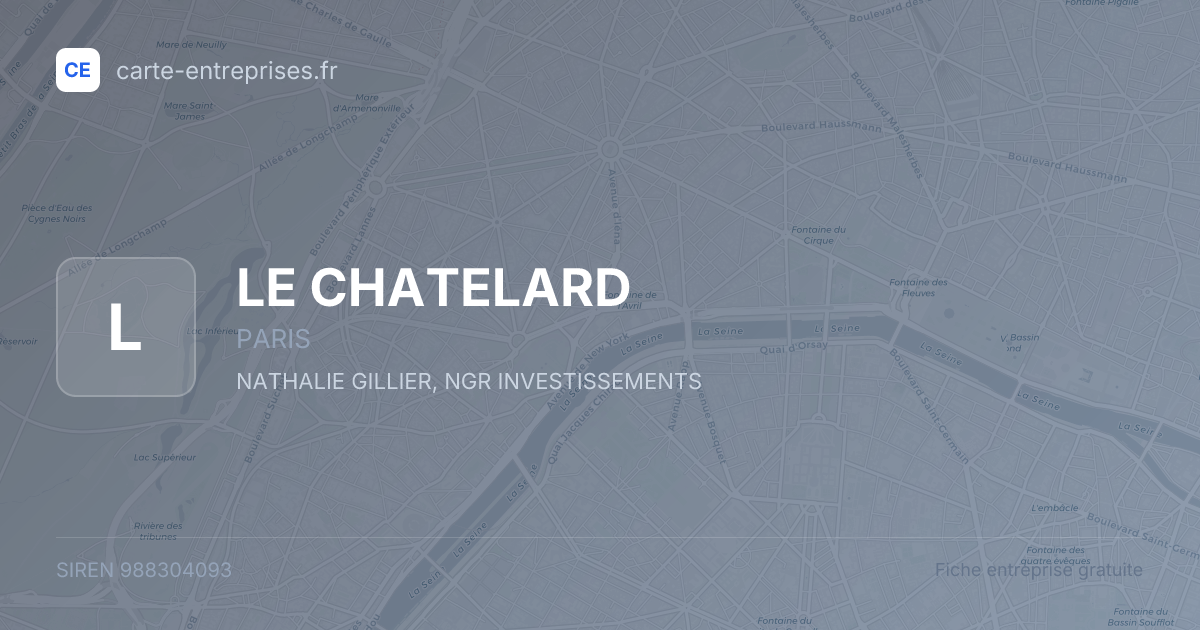 LE CHATELARD — 988304093 — fiche entreprise