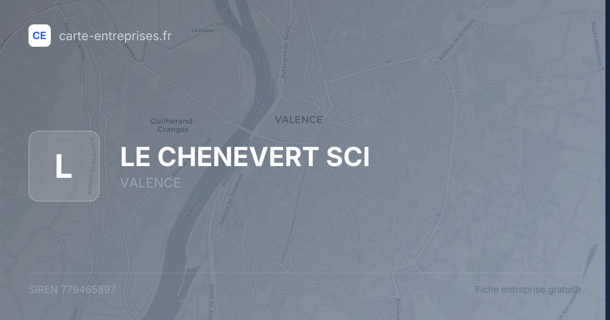 LE CHENEVERT SCI — 779465897 — fiche entreprise
