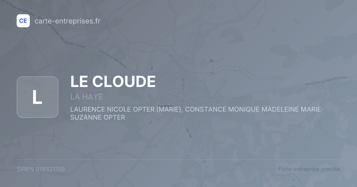 LE CLOUDE — 918321159 — fiche entreprise