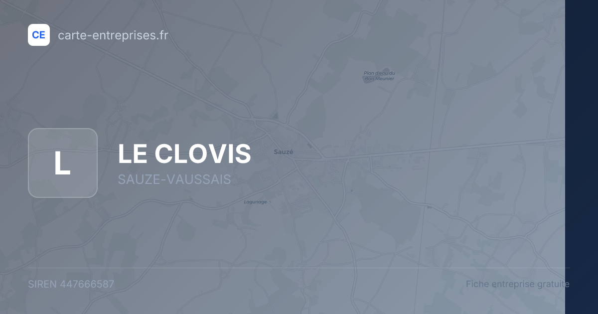 LE CLOVIS — 447666587 — fiche entreprise