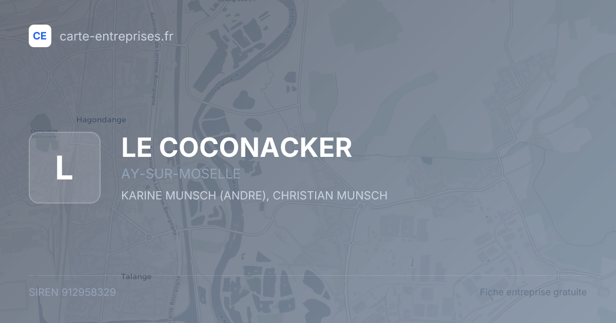 LE COCONACKER — 912958329 — fiche entreprise