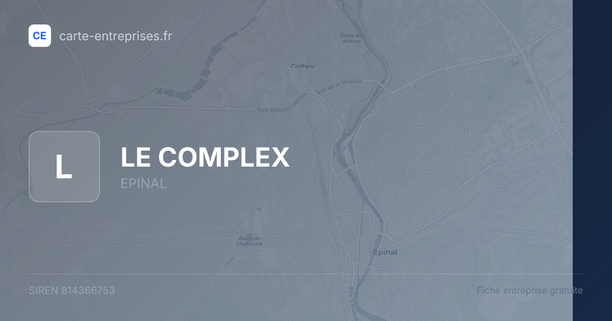 LE COMPLEX — 814366753 — fiche entreprise