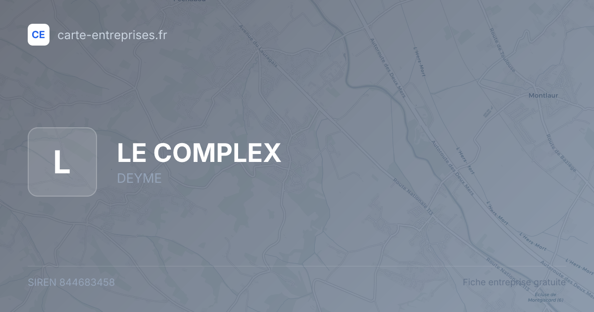 LE COMPLEX — 844683458 — fiche entreprise