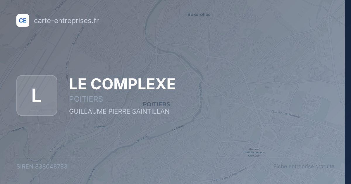 LE COMPLEXE — 838048783 — fiche entreprise