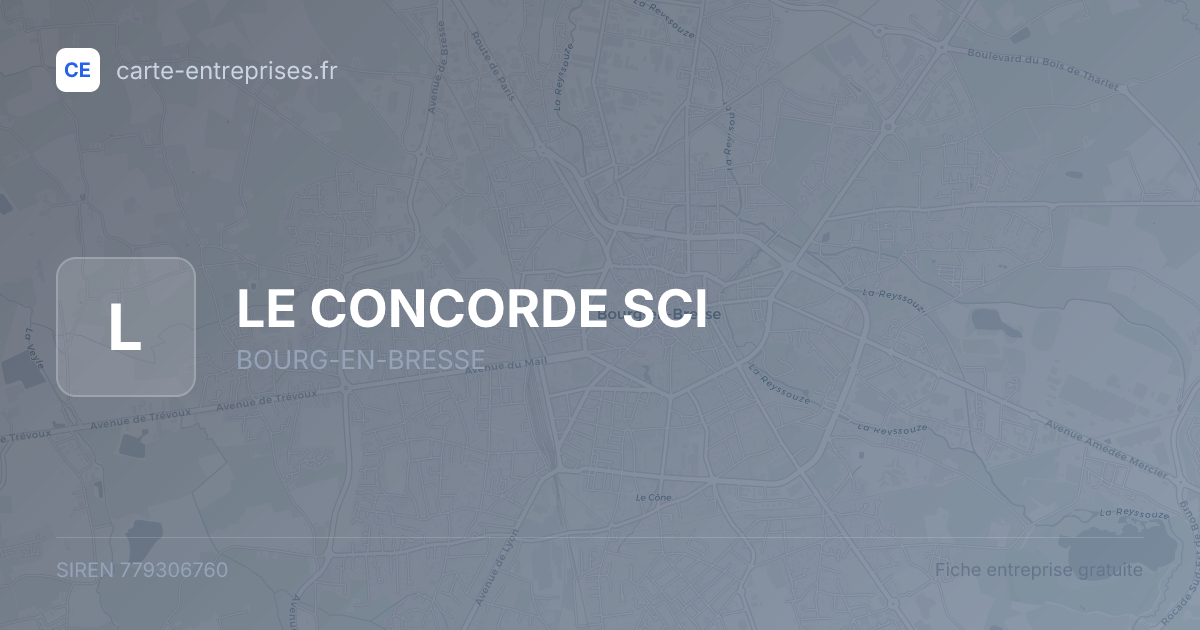 LE CONCORDE SCI — 779306760 — fiche entreprise
