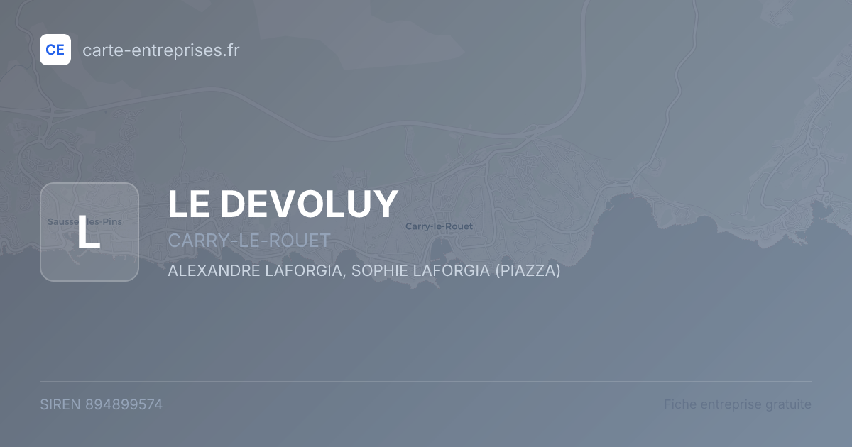 LE DEVOLUY — 894899574 — fiche entreprise