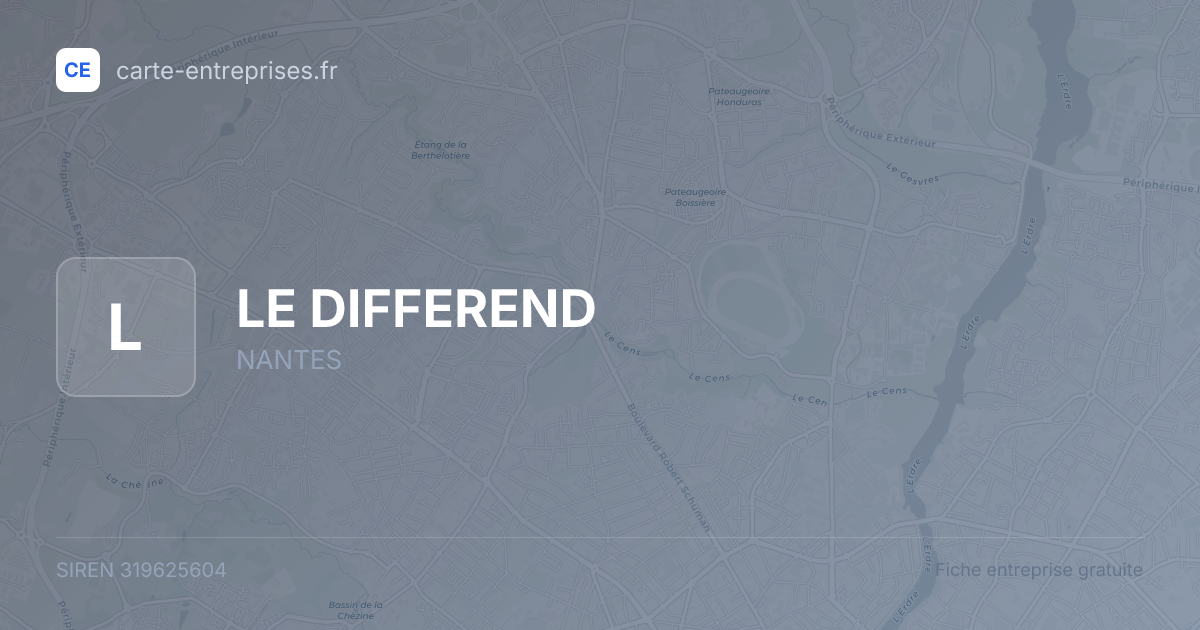 LE DIFFEREND — 319625604 — fiche entreprise