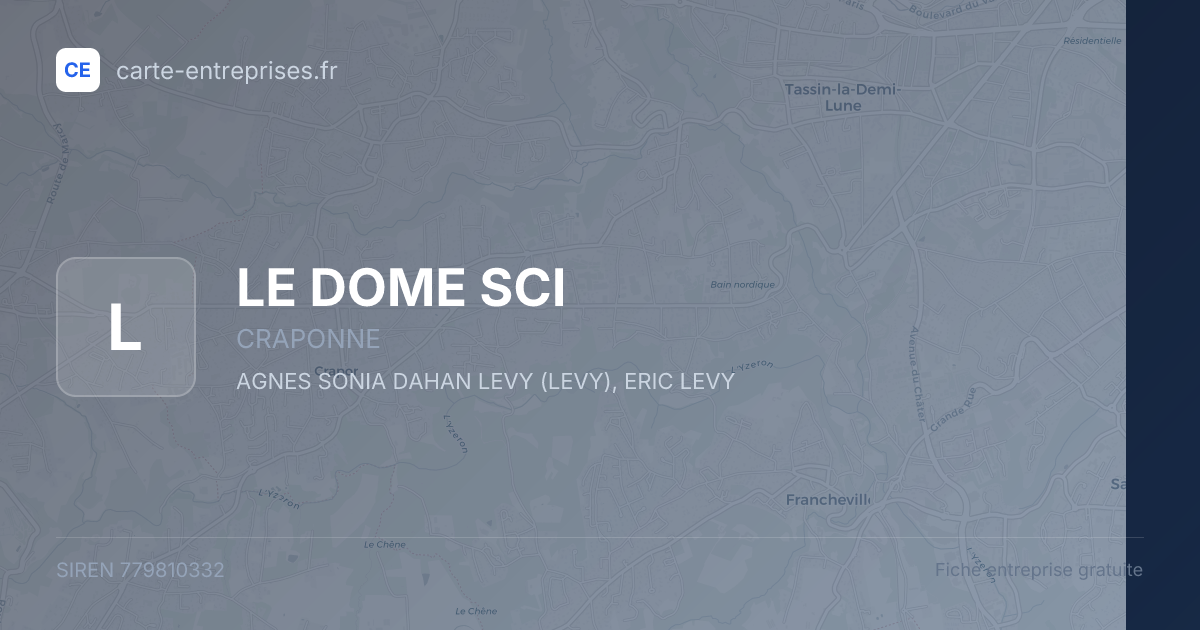 LE DOME SCI — 779810332 — fiche entreprise