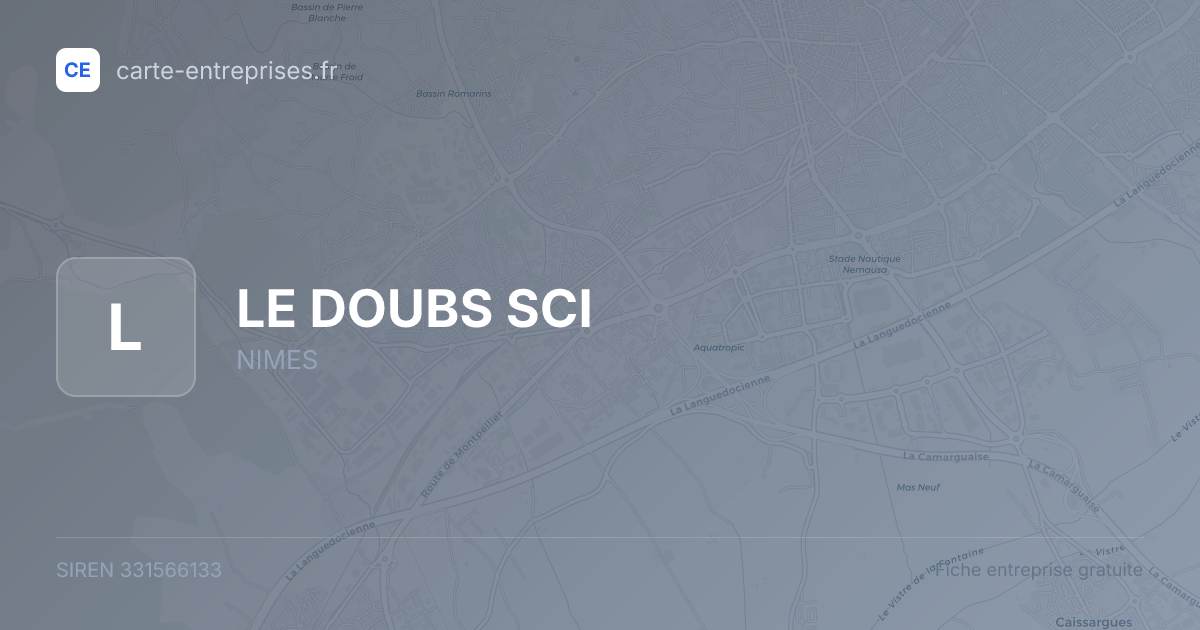 LE DOUBS SCI — 331566133 — fiche entreprise