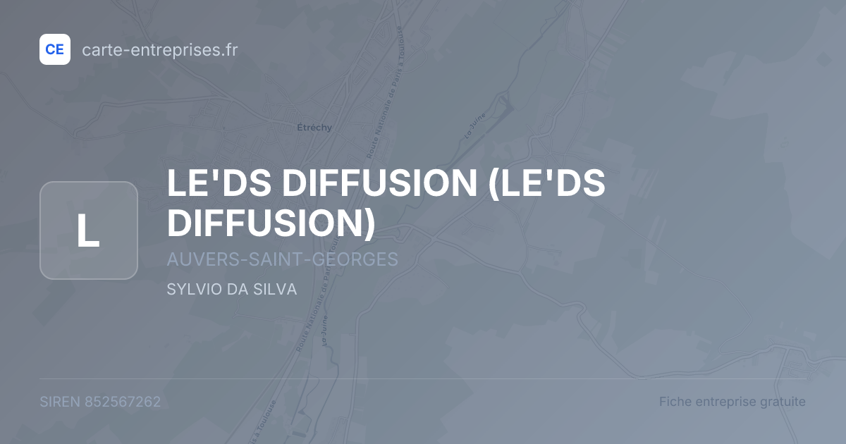 LE'DS DIFFUSION — 852567262 — fiche entreprise