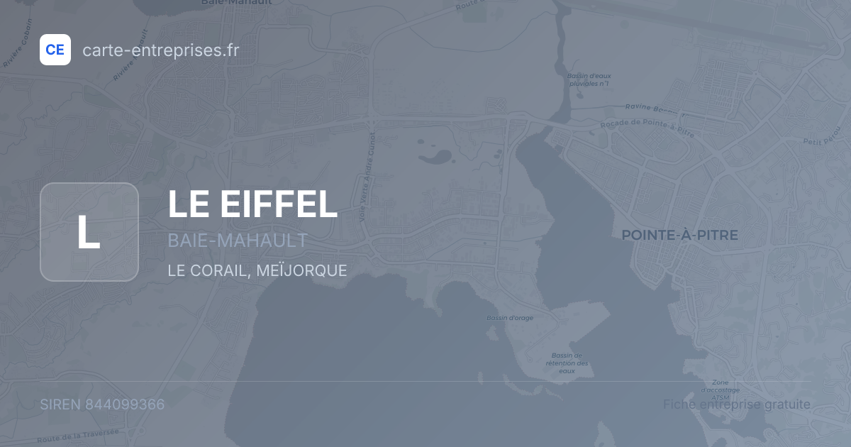 LE EIFFEL — 844099366 — fiche entreprise