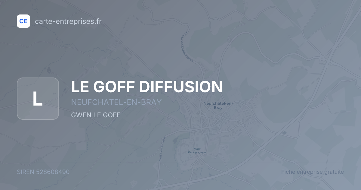 LE GOFF DIFFUSION — 528608490 — fiche entreprise