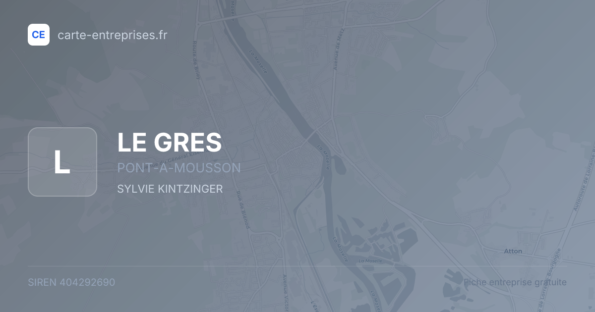 LE GRES — 404292690 — fiche entreprise