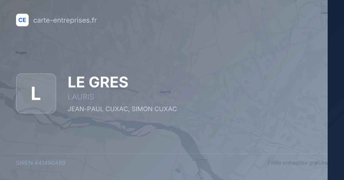 LE GRES — 441490489 — fiche entreprise