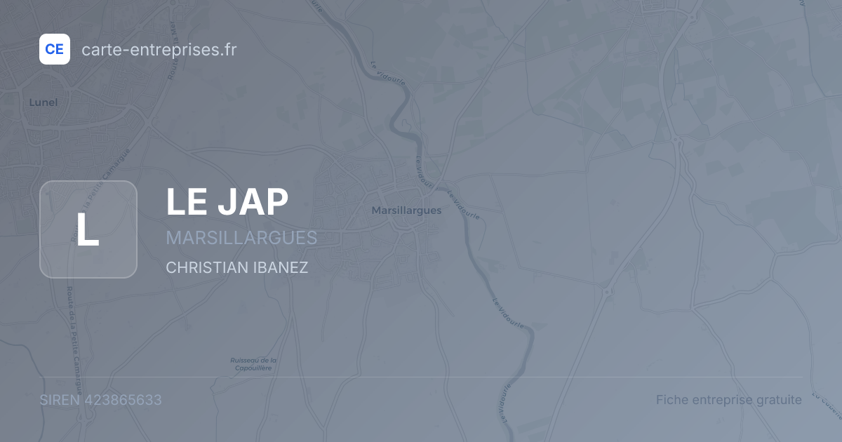 LE JAP — 423865633 — fiche entreprise