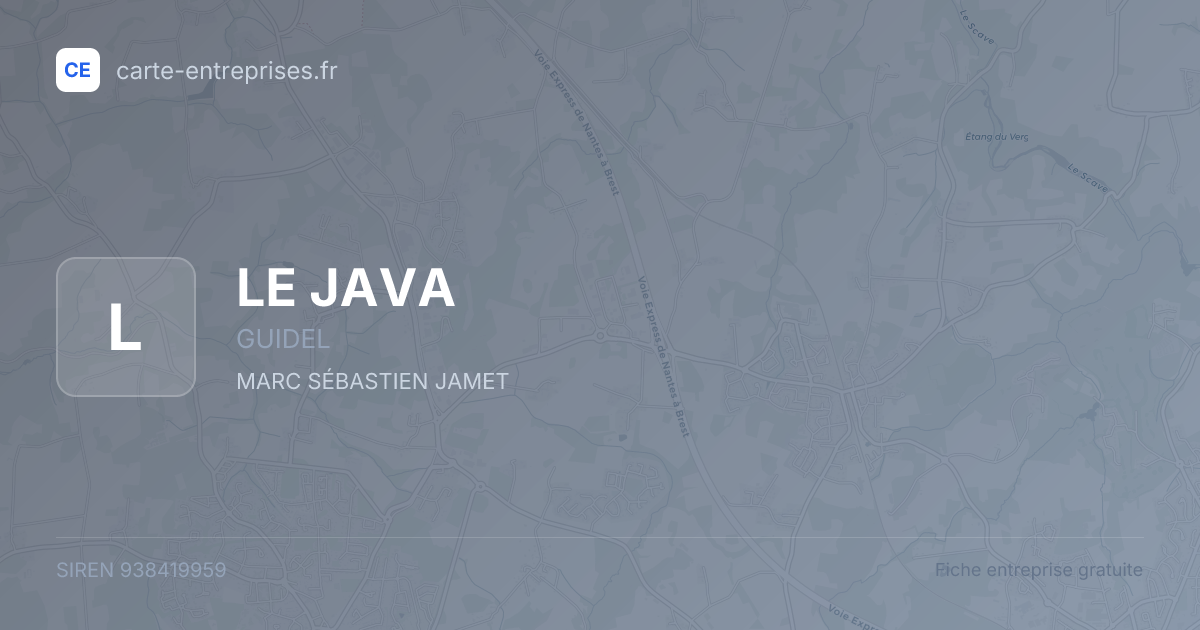 LE JAVA — 938419959 — fiche entreprise