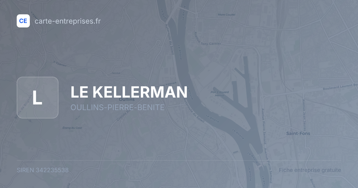 LE KELLERMAN — 342235538 — fiche entreprise