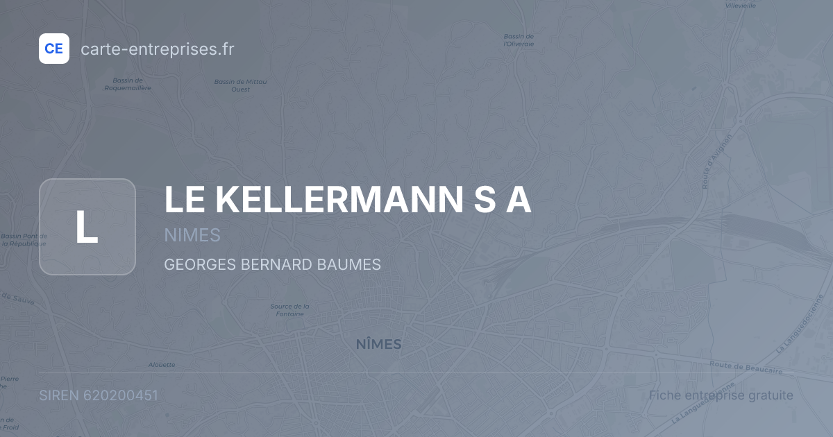LE KELLERMANN S A — 620200451 — fiche entreprise