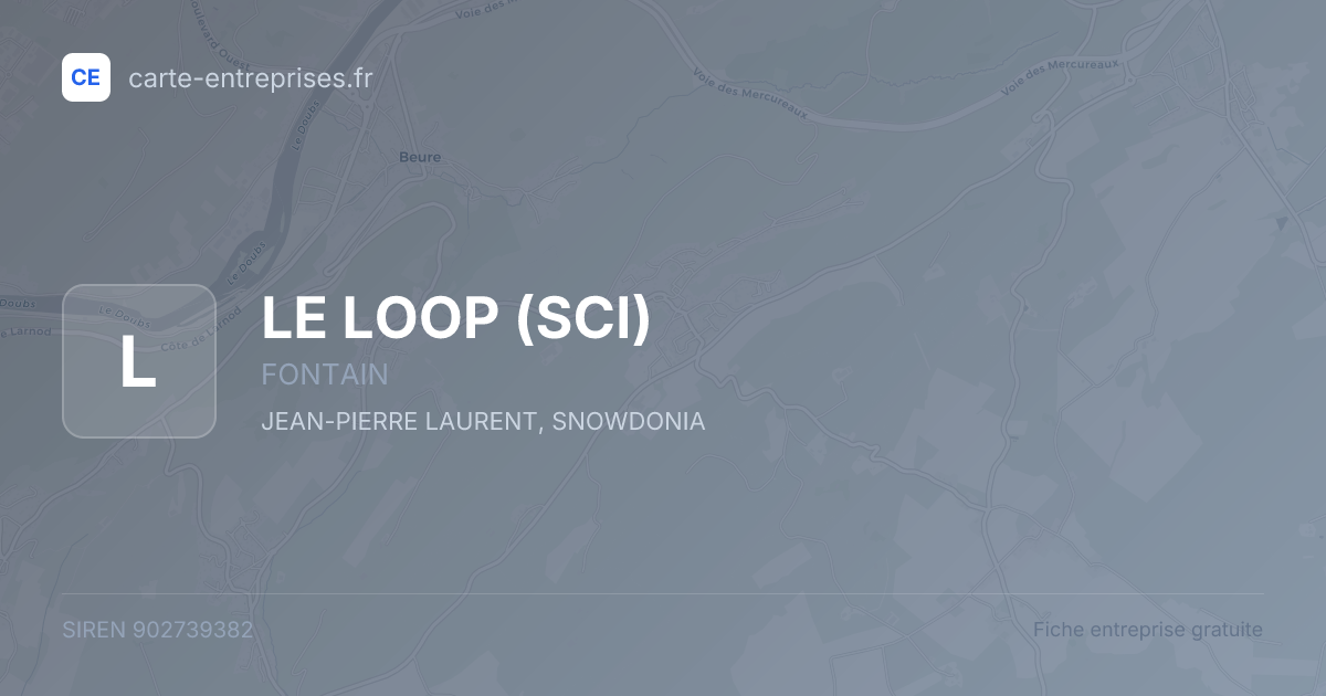 LE LOOP (SCI) — 902739382 — fiche entreprise
