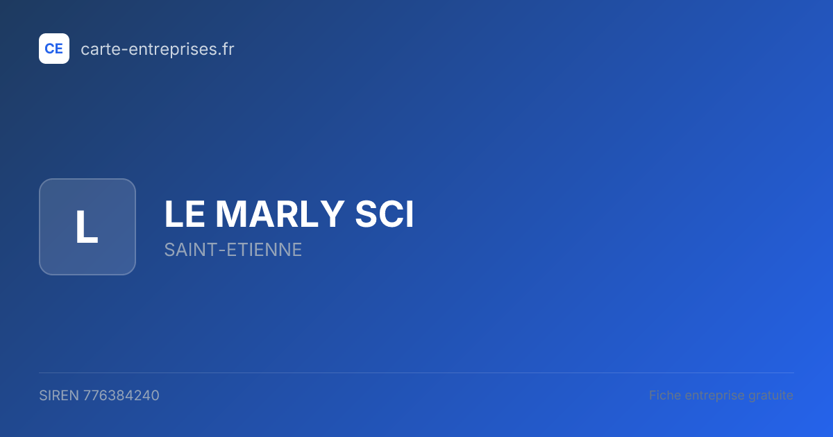 LE MARLY SCI — 776384240 — fiche entreprise
