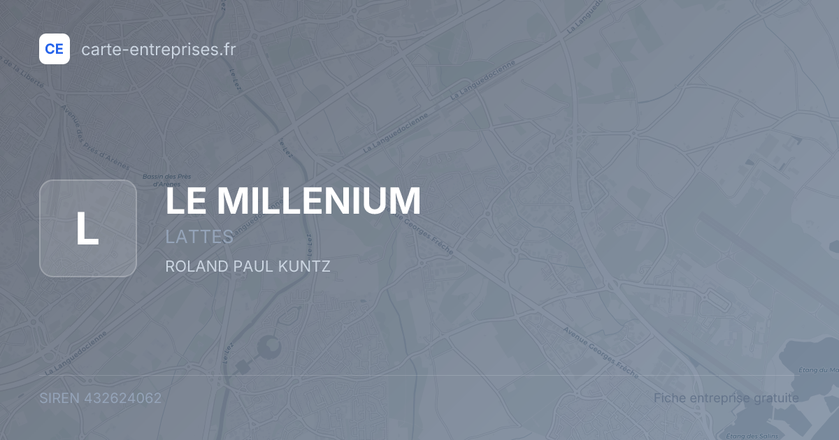 LE MILLENIUM — 432624062 — fiche entreprise