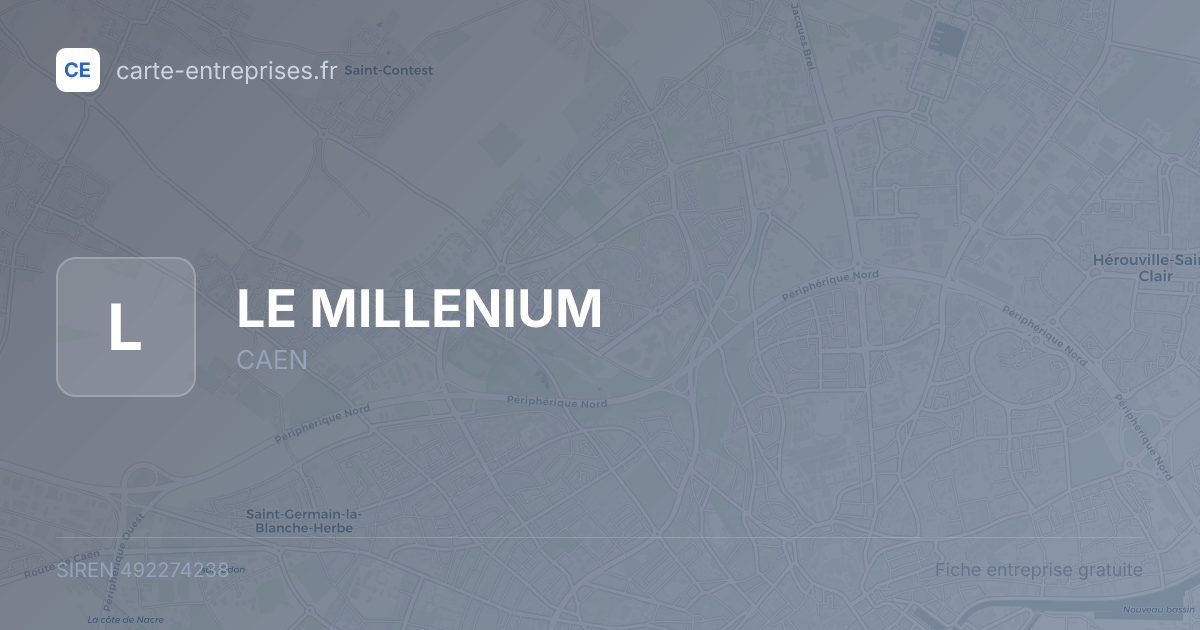 LE MILLENIUM — 492274238 — fiche entreprise