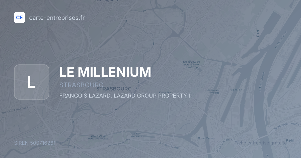 LE MILLENIUM — 500716261 — fiche entreprise