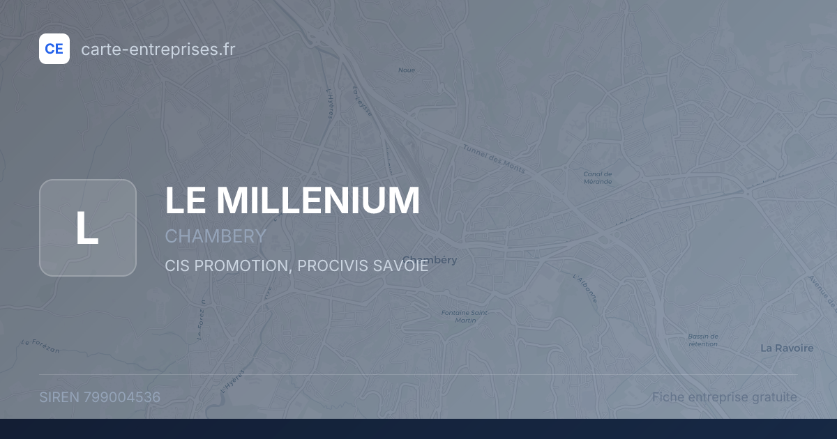 LE MILLENIUM — 799004536 — fiche entreprise