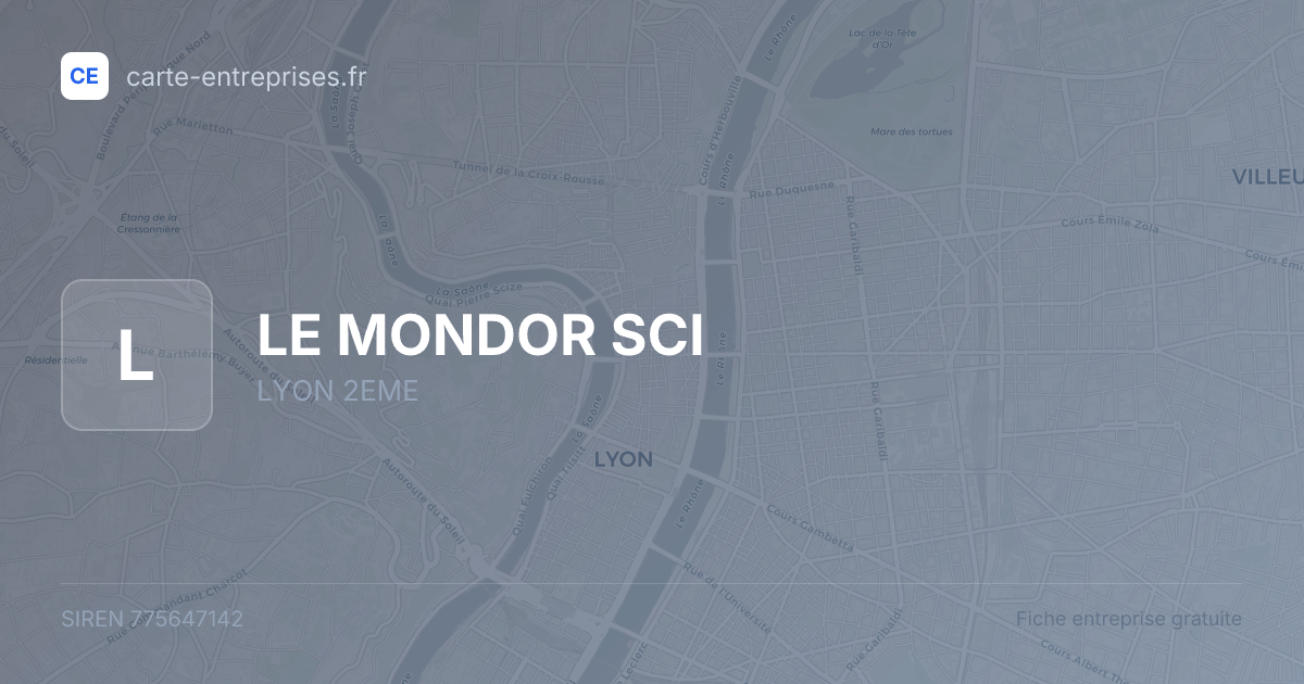 LE MONDOR SCI — 775647142 — fiche entreprise