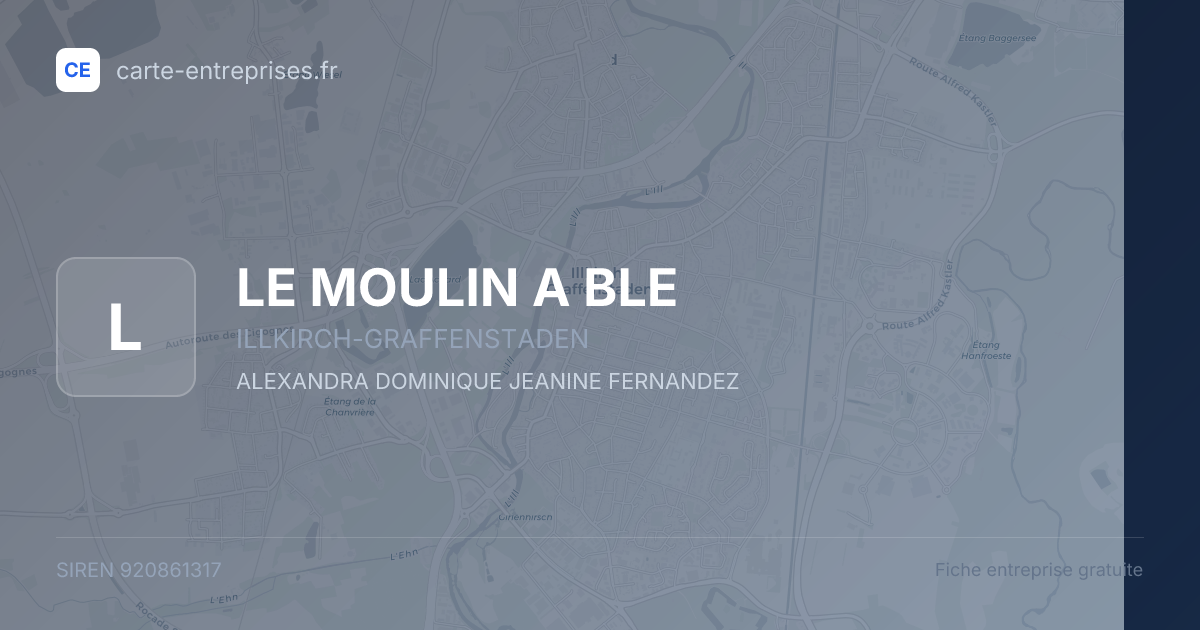 LE MOULIN A BLE — 920861317 — fiche entreprise