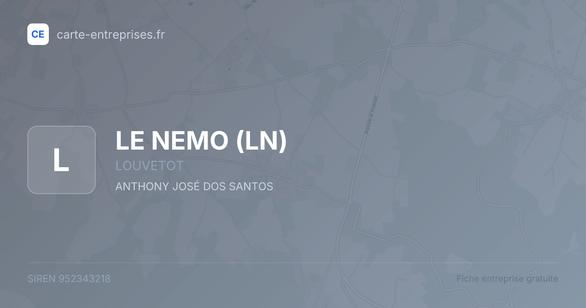 LE NEMO (LN) — 952343218 — fiche entreprise
