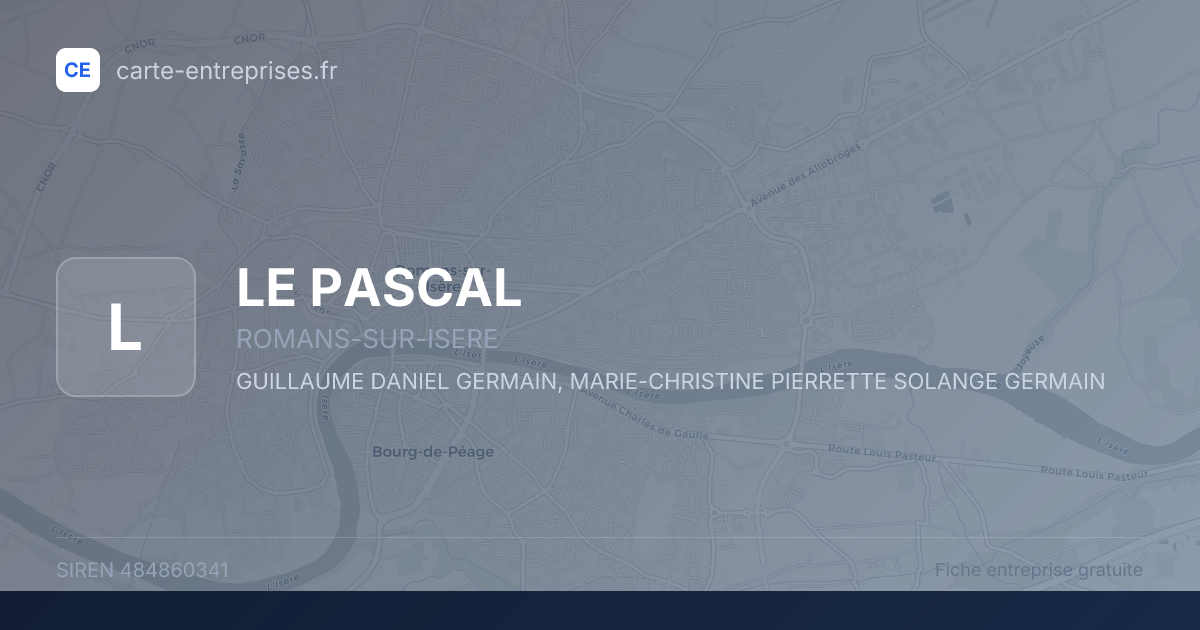 LE PASCAL — 484860341 — fiche entreprise